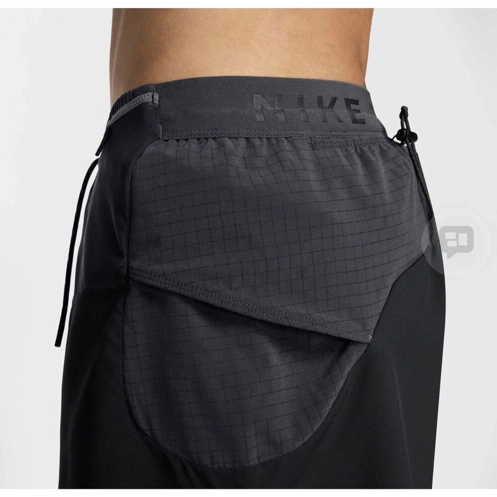 Mens Size M Nike Trail Second Sunrise 5" ADV Running Shorts Black HJ3572-010 NEW - Picture 15 of 16